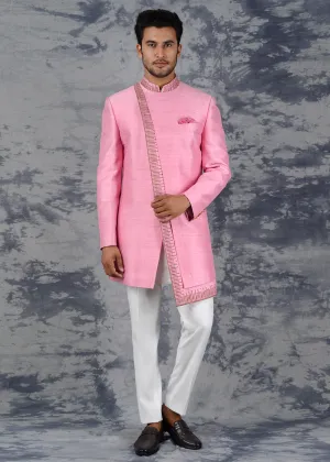 Blossom Pink Indowestern | Siddhesh Chauhan