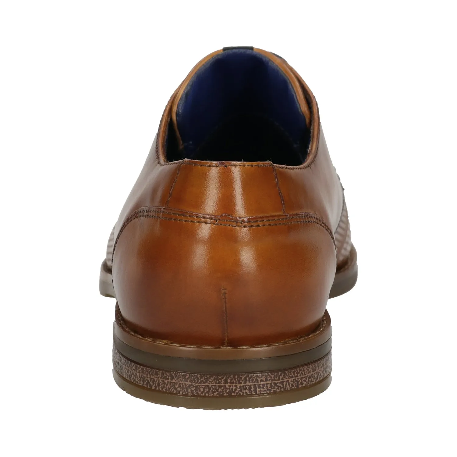 Bugatti Tone on Tone Dress Shoe in Cognac/Yellow