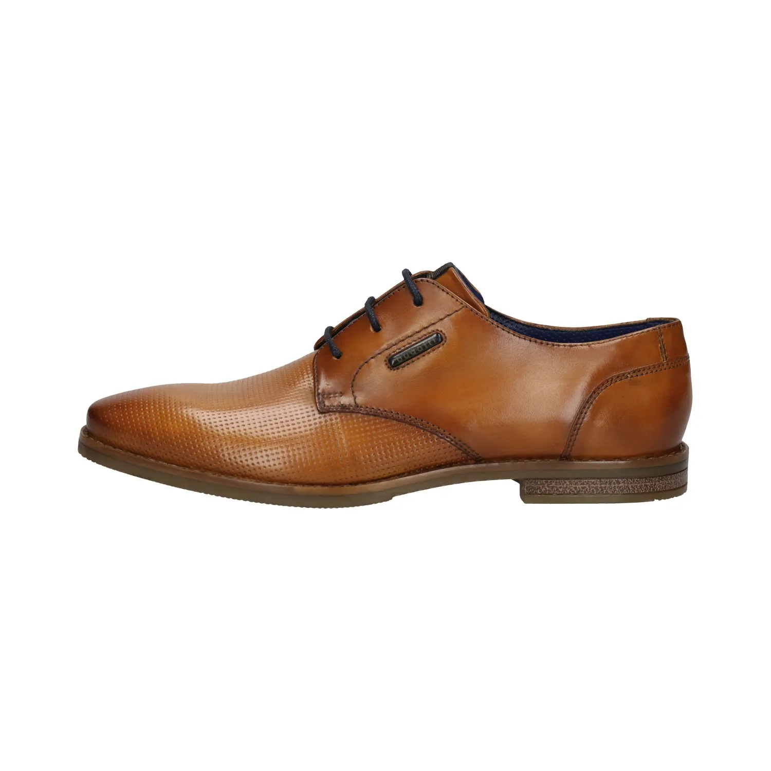 Bugatti Tone on Tone Dress Shoe in Cognac/Yellow