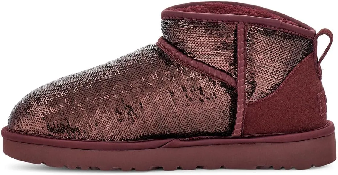 Classic Ultra Mini Mirror Ball UGG Boots, Wild Grape