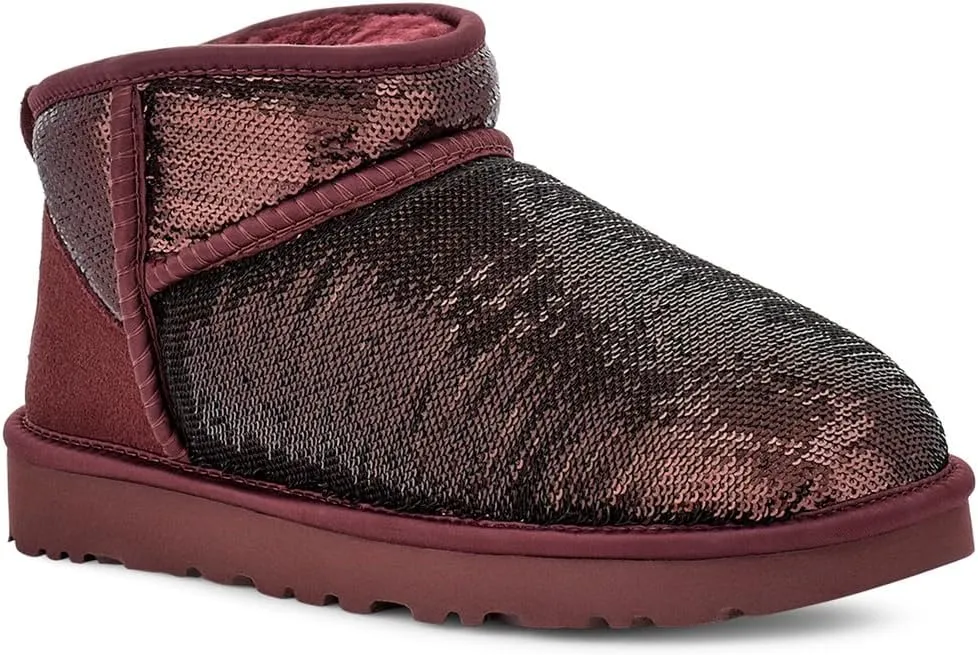 Classic Ultra Mini Mirror Ball UGG Boots, Wild Grape