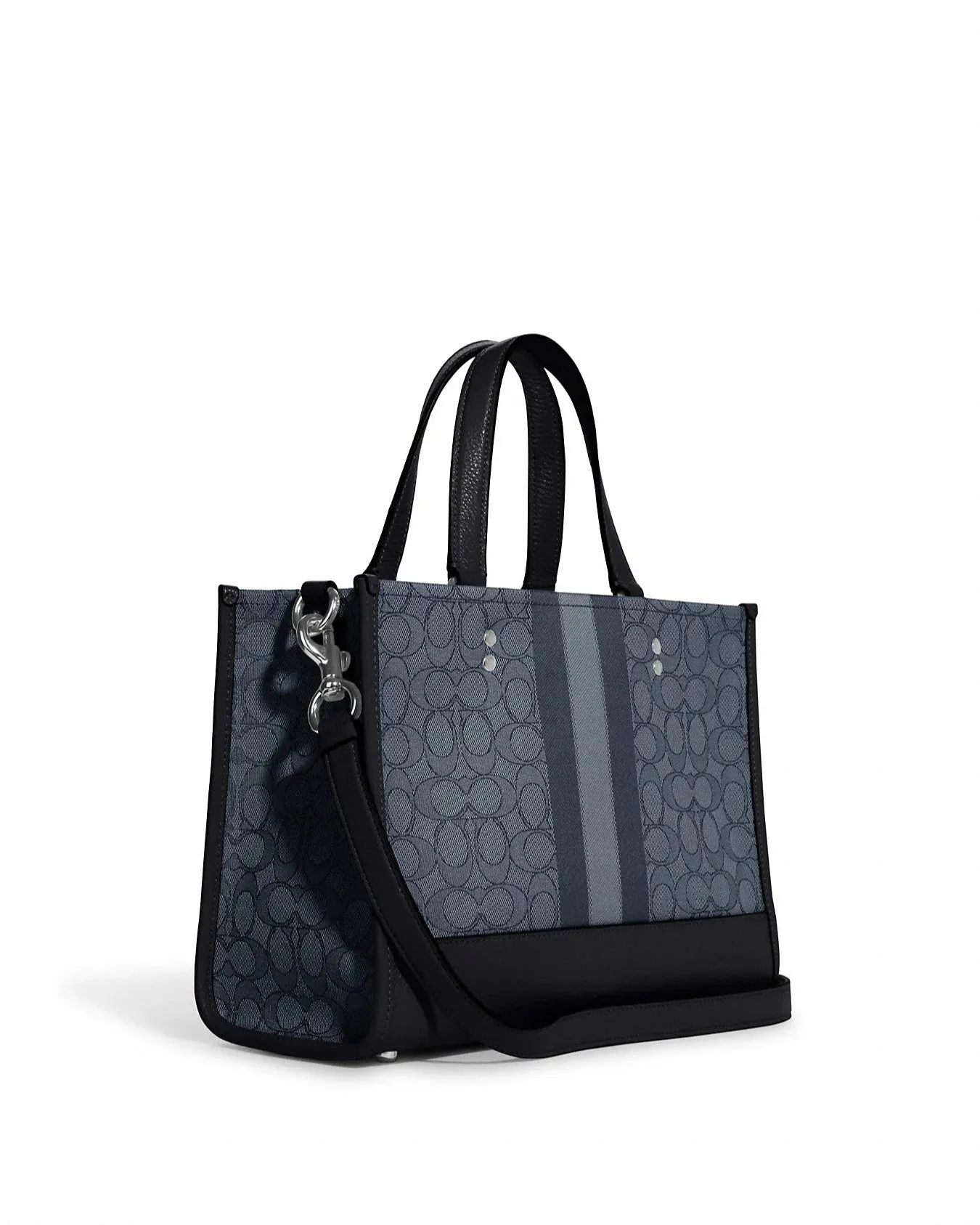 Coach Women's Denim & Midnight Navy Multi Dempsey Carryall In Signature Jacquard With Stripe And Coach Patch