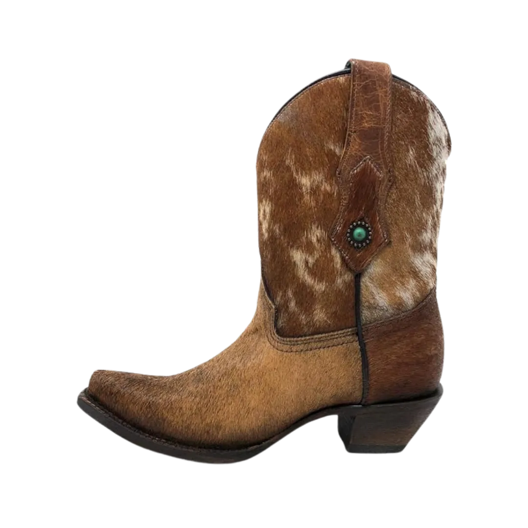 Corral Boots Women's Brown Conchos Ankle Boots