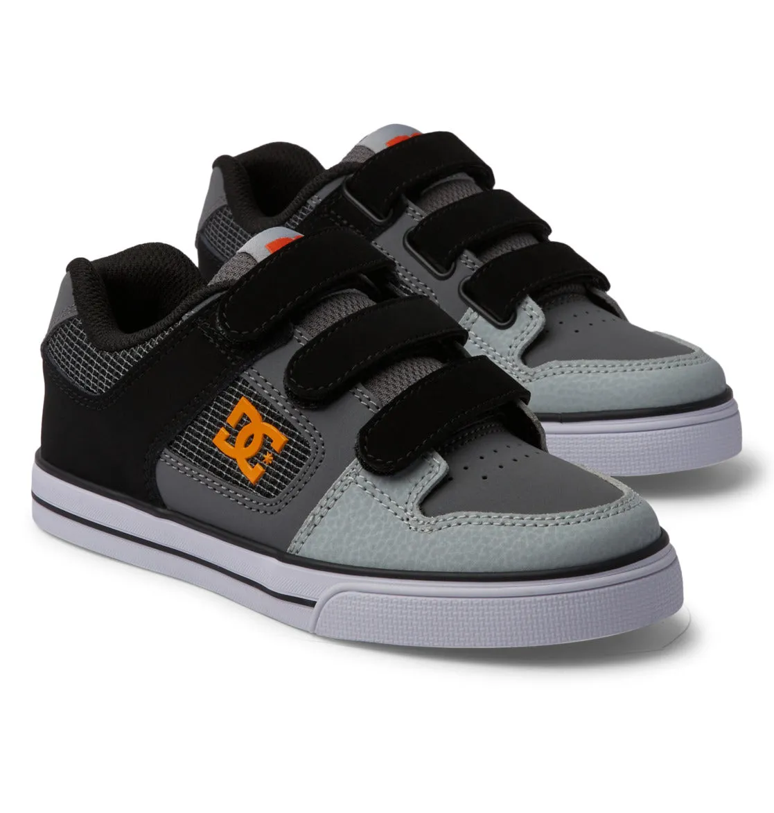 DC - Kid's Pure V Shoes (Grey/Orange)