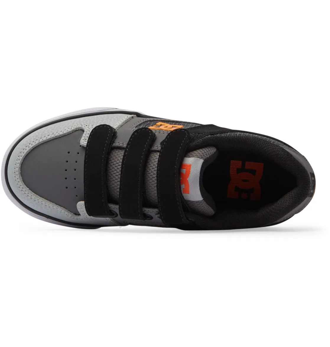 DC - Kid's Pure V Shoes (Grey/Orange)