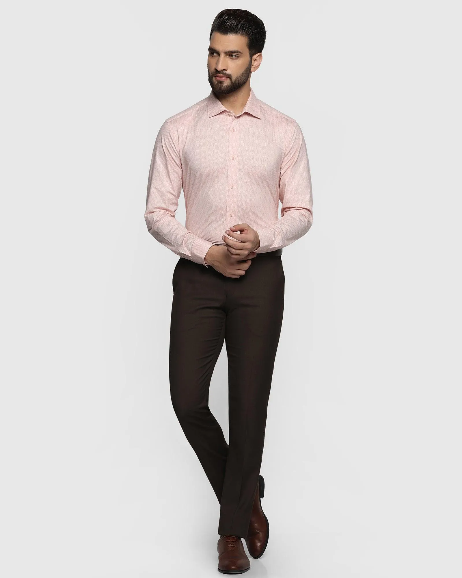 Formal Pink Printed Shirt - Hugo