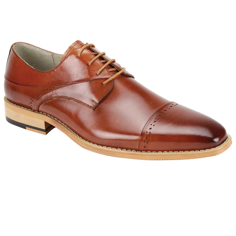 Giovanni Hudson Whiskey Cap Toe Dress Shoe