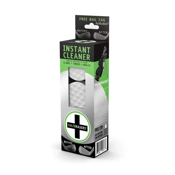 GolfERASERS - Instant Golf Cleaner 6pk w/ Bag Tag Tether