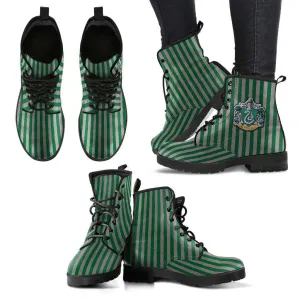 HP Slytherin Women's Leather Boots