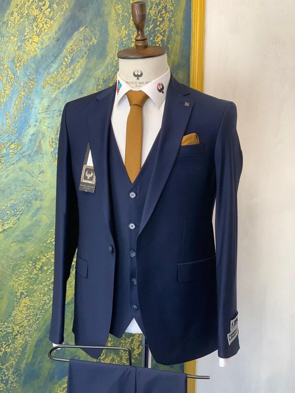 Marco Milano Italian 3 Piece Suit.