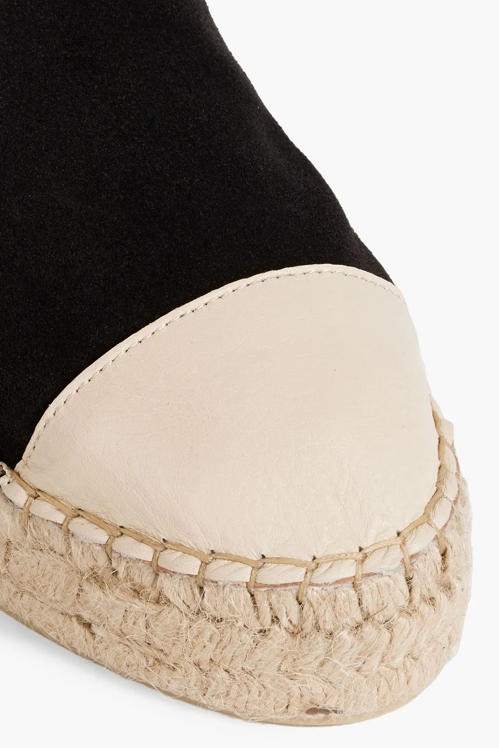 Marley espadrilles in suede and leather LAST STUDIO, black