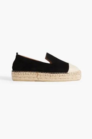 Marley espadrilles in suede and leather LAST STUDIO, black