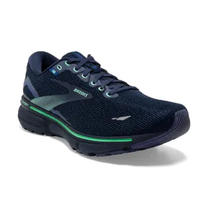 Men's Brooks Ghost 15 1103931D428 Color:  Crown Blue/Black/Green