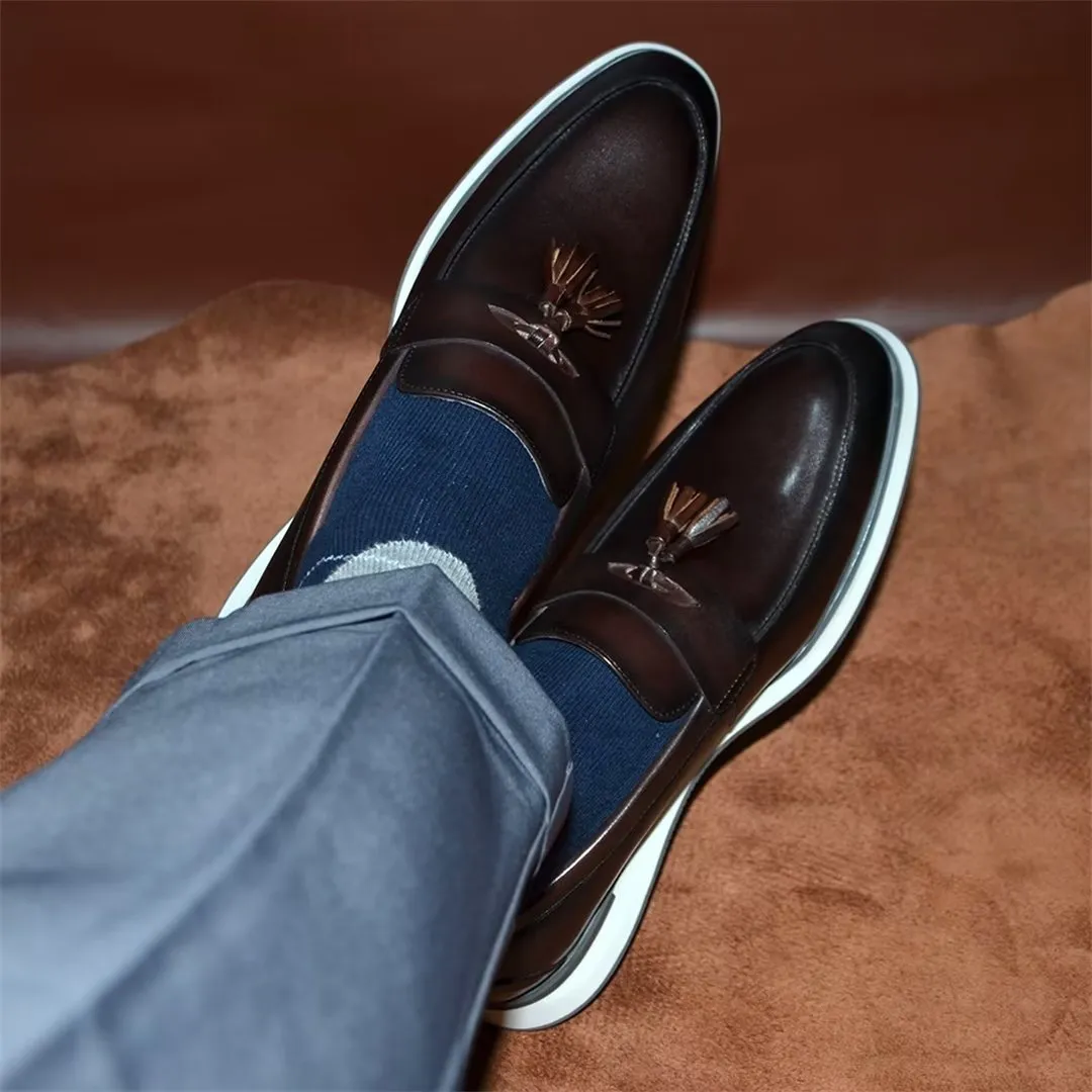 Refined Gentleman's Slip-On Leather Shoes