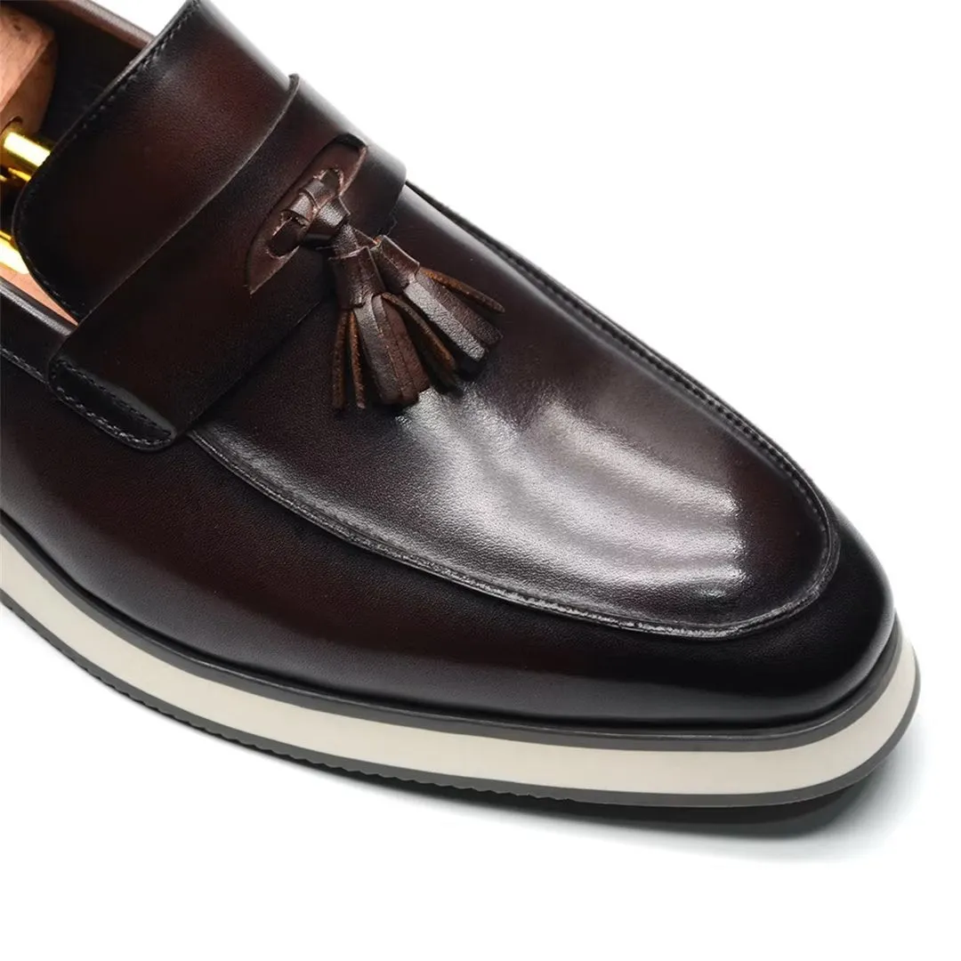 Refined Gentleman's Slip-On Leather Shoes