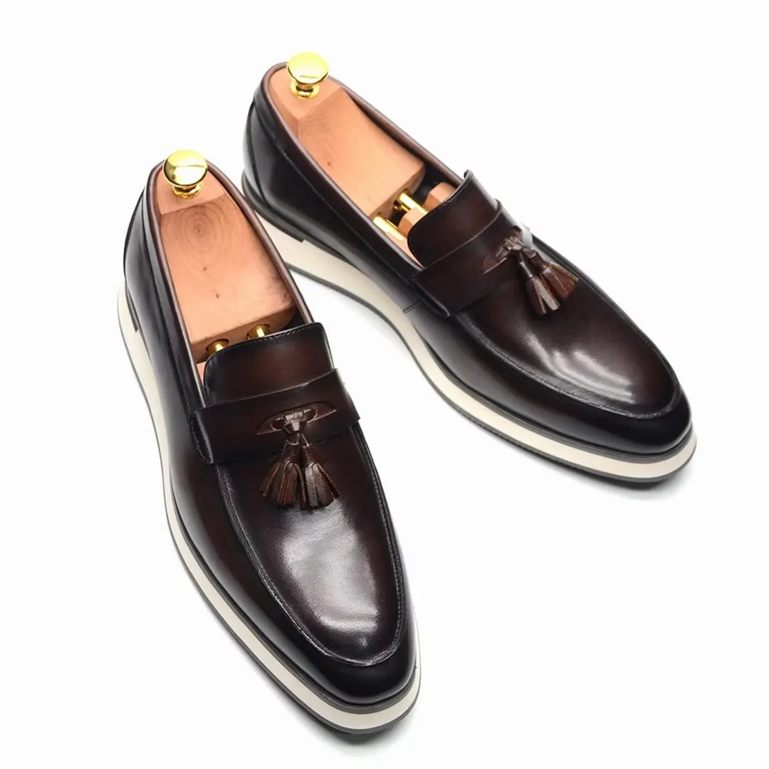 Refined Gentleman's Slip-On Leather Shoes