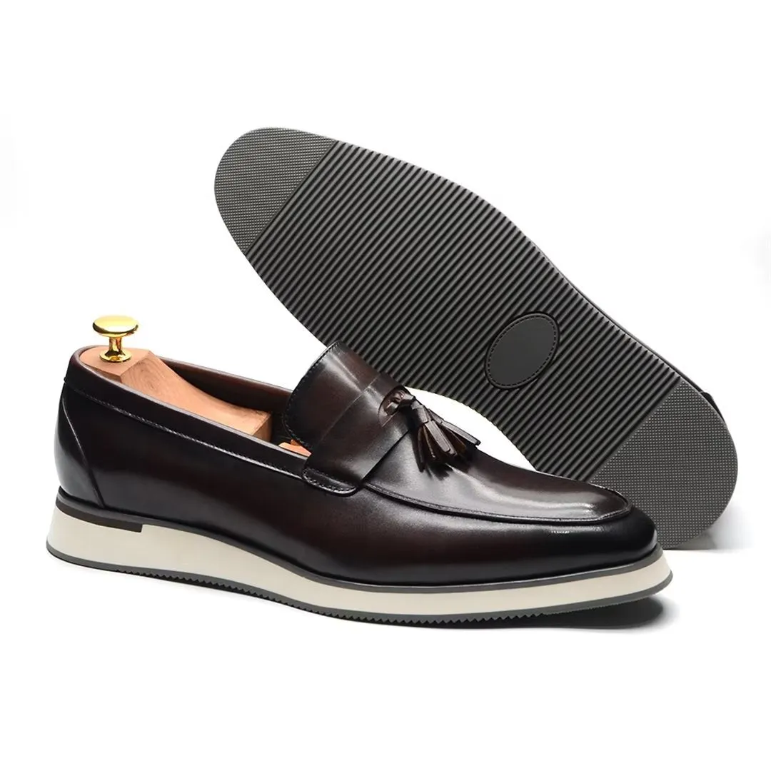 Refined Gentleman's Slip-On Leather Shoes