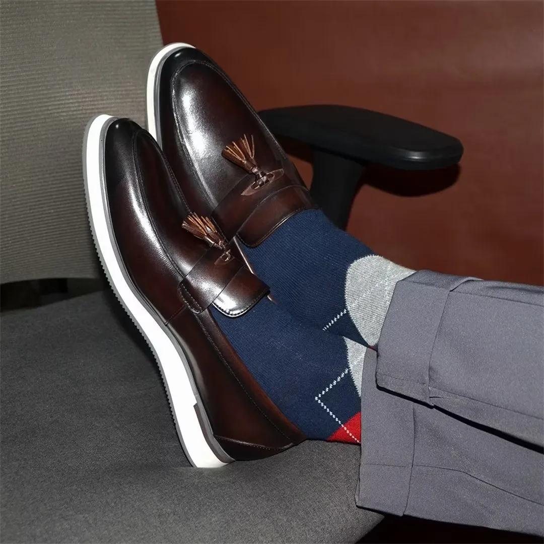 Refined Gentleman's Slip-On Leather Shoes