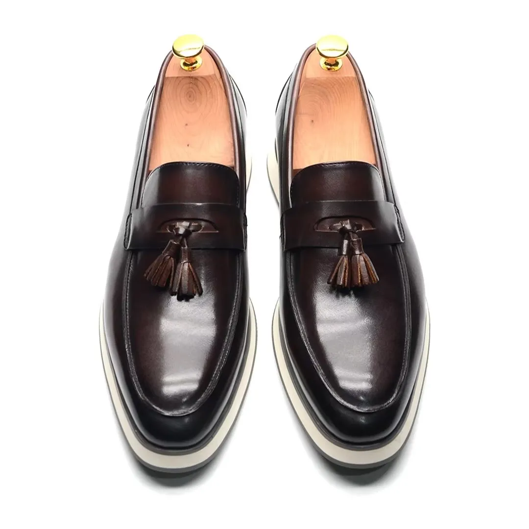 Refined Gentleman's Slip-On Leather Shoes