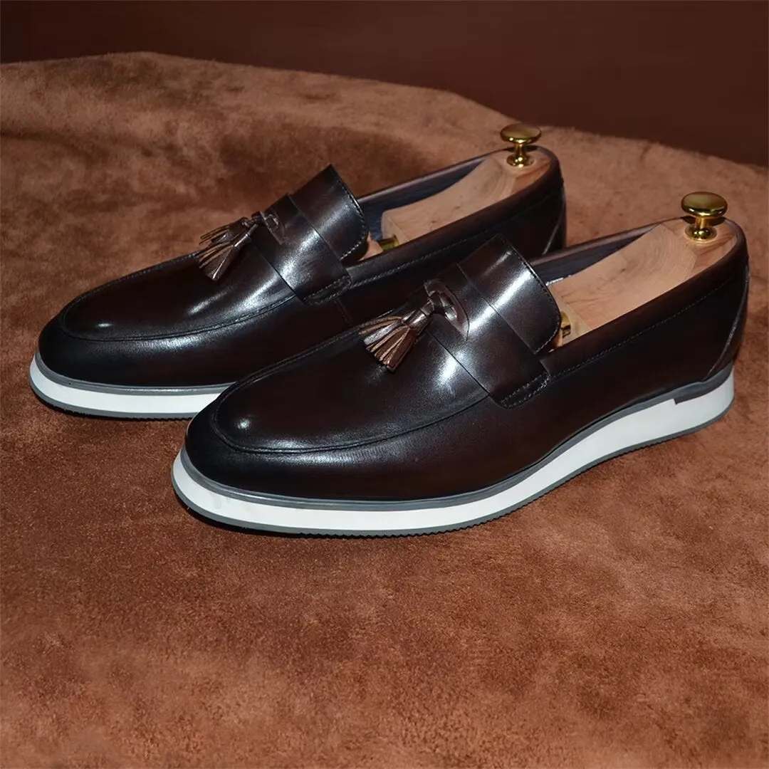 Refined Gentleman's Slip-On Leather Shoes