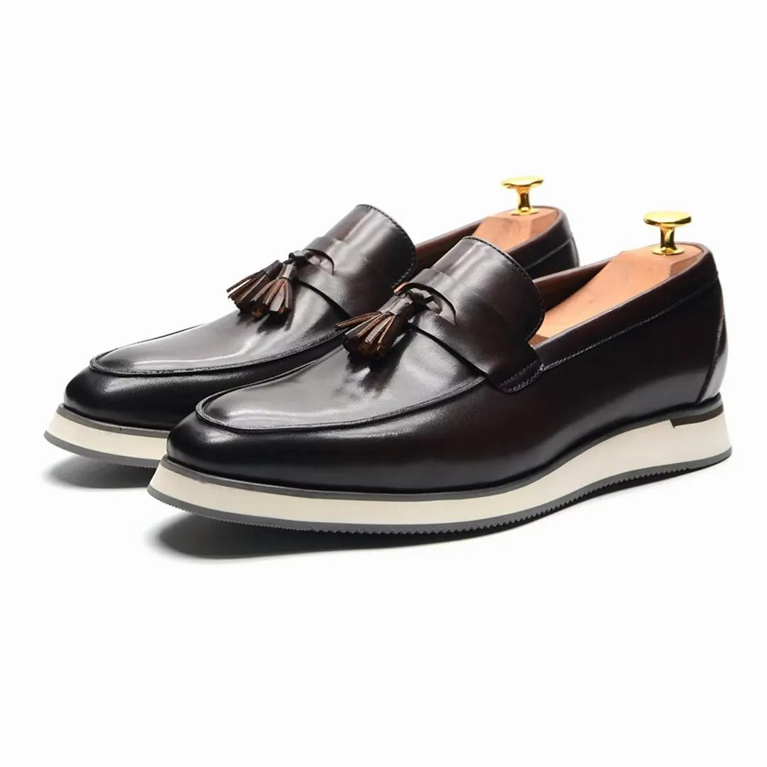 Refined Gentleman's Slip-On Leather Shoes