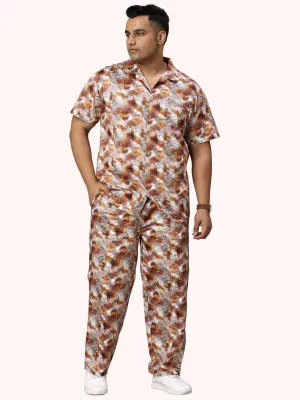 Sandstone Digital Printed Full Co-Ords Men's Plus Size