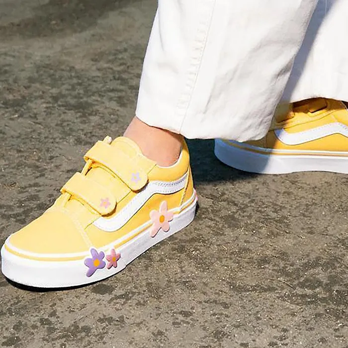 Vans - Old Skool V Youths Flower Yellow