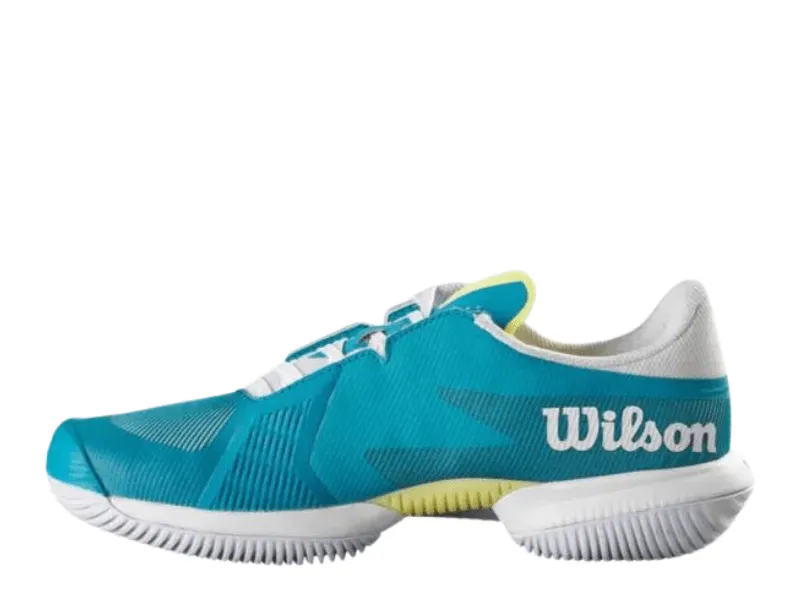 Wilson Kaos Swift 1.5 Clay Ladies Tennis Shoe (Algiers Blue/White/Sunny Lime)