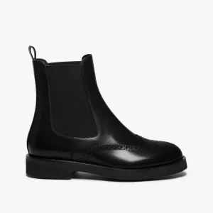 Women's leather chelsea boot